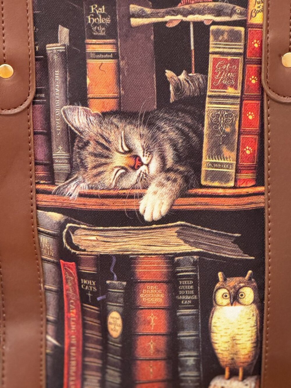 The Bradford Exchange Charles Wysocki Classic Cat Tails Tote Bag EUC - Picture 2 of 13